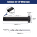 Dimensions for 1/8 inch black invisible dead end terminal with drill bit