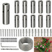 10 hubs kit of RiaYer stainless steel wire trellis system for climbing plants with wire rope