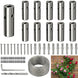 10 hubs kit of RiaYer stainless steel wire trellis system for climbing plants with wire rope