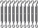 Set of ten 304 stainless steel hook and eye turnbuckles for wire rigging