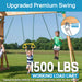RiaYer heavy duty swing hanger ensuring playground safety with a 1500 lbs working load limit.