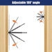 Demonstration of the 180 degree adjustable angle feature ideal for sloped stair cable railings.