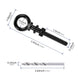 Dimensions for 1/4 inch black eye bolt with 2 inch extended thread