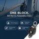 35mm marine pulley block detail for sailboat deck rigging and outdoor rope systems