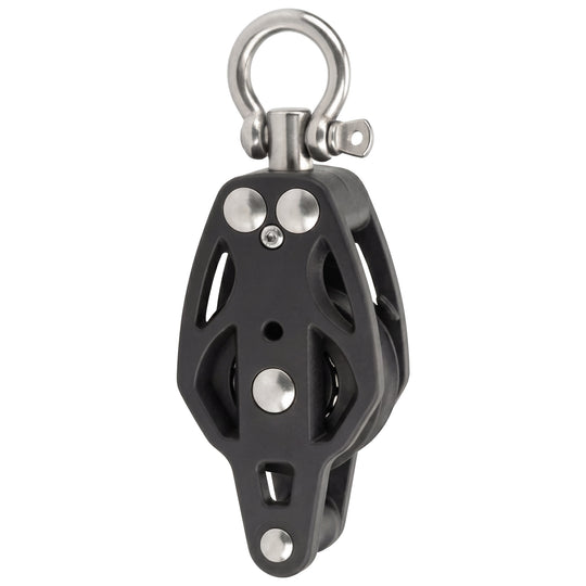 35mm single marine pulley block for sailboat rigging and rope systems