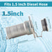 Dimensions and specifications for 1.5 inch 38mm straight boat deck fill