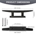 Dimensions for the heavy duty 6 inch marine mooring cleat