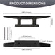 Dimensions for the heavy duty 6 inch marine mooring cleat