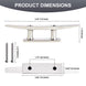 Dimensions for the heavy duty 6 inch marine mooring cleat