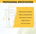 Technical dimensions and professional specifications for 8mm RiaYer spring snap hook.