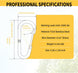 Technical dimensions and professional specifications for 8mm RiaYer spring snap hook.