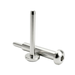 RiaYer T316 stainless steel invisible cable railing kit round head receiver and swage stud on white background.