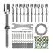 RiaYer adjustable heavy duty T316 stainless steel wire trellis kit with uncoated wire rope