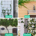 Applications of adjustable wire trellis system on garage siding fences and brick columns