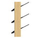 Diagram showing how RiaYer beveled washers provide a flat surface for tensioners on sloped stair posts.