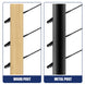 RiaYer black beveled washers are fully compatible with both wood and metal sloped stair posts.