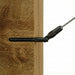 Black adjustable cable railing terminal pivoting from 0 to 180 degrees