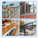 Beautiful outdoor and indoor deck applications using RiaYer black cable railing threaded stud hardware.