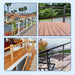 	Application of black protective sleeves on wood deck and stair cable railing
