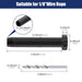 Detailed size chart for 1/8 inch black T316 stainless steel dead end hardware