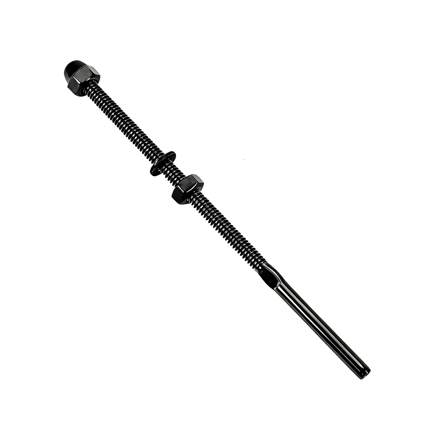 RiaYer black PVD 6 inch threaded stud tensioner for 1/8 inch cable railing