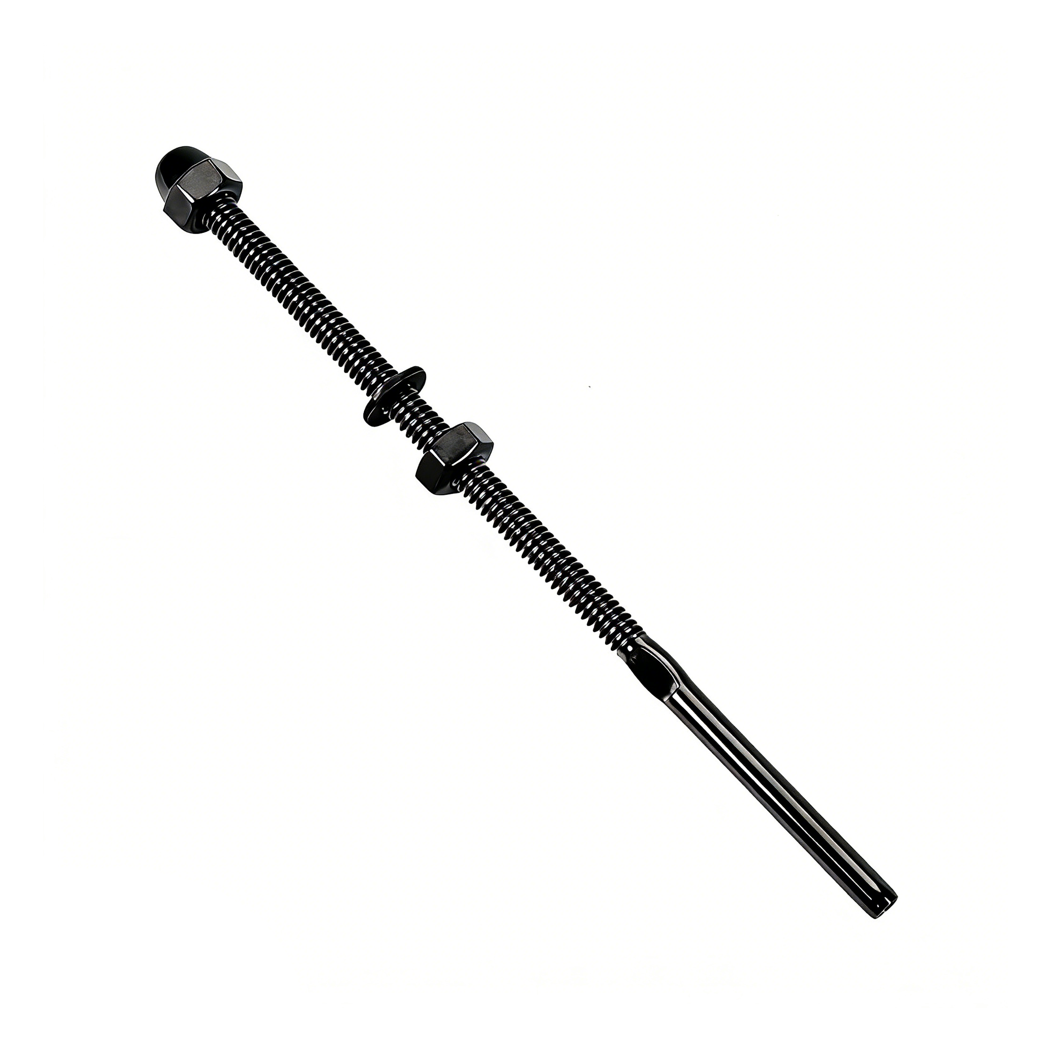 RiaYer black PVD 6 inch threaded stud tensioner for 1/8 inch cable railing