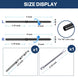 Size dimensions and included drill bit for RiaYer 1/8 inch black swage lag screws