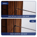 Before and after using black PVD sleeves to prevent cable wear on posts