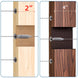 Invisible swage tensioner suitable for both 2 inch and 4 inch wood post cable railing systems.
