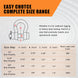 Complete size range chart for RiaYer bolt-type anchor shackles from 1/4 to 1/2 inch.