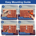 DIY step-by-step instructional guide teaching how to properly drill holes and securely mount heavy-duty dock cleats to a wooden patio or pier.