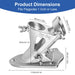 Dual position flag mount showing 45 degree and 90 degree angles