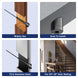 Easy to install 30 degree beveled washer creating a secure connection for stair cable railings.