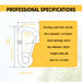 Detailed engineering-grade dimension chart for a stainless steel snap hook, providing essential measurements for safe and precise rigging setups.