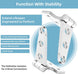Close up showing extra thick 4.5mm heavy duty boat hinge profile