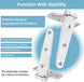 Close up showing extra thick 4.5mm profile of the large 6 inch heavy duty boat hinge