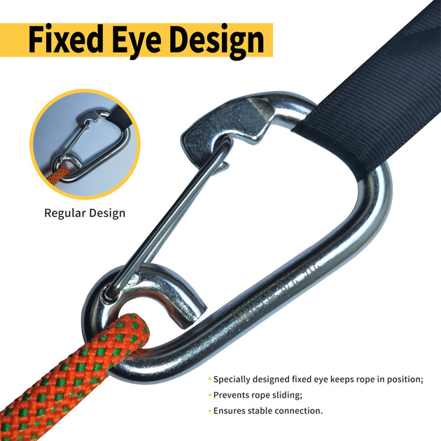 Close-up highlighting the secure fixed eye design of a stainless steel snap hook, an ideal fastener for heavy-duty pet leashes and flagpoles.