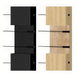 Flush mount seamless look of black invisible dead ends on metal and wood post profiles