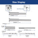 Detailed size chart for T316 stainless steel hidden turnbuckle receiver