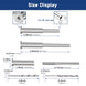 Detailed size chart for T316 stainless steel hidden turnbuckle receiver