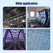 A four-grid collage showcasing large-scale infrastructure applications of high-tension stainless steel wire ropes, including suspension bridges, architectural balustrades, and heavy-duty safety netting.