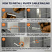 Step-by-step installation guide for RiaYer swageless cable railing system