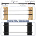 Black invisible cable tensioner Using hydraulic crimper tool to swage 1/8 inch wire rope into black invisible terminal