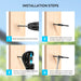 Step by step installation guide for RiaYer invisible adjustable cable railing system on wood posts.
