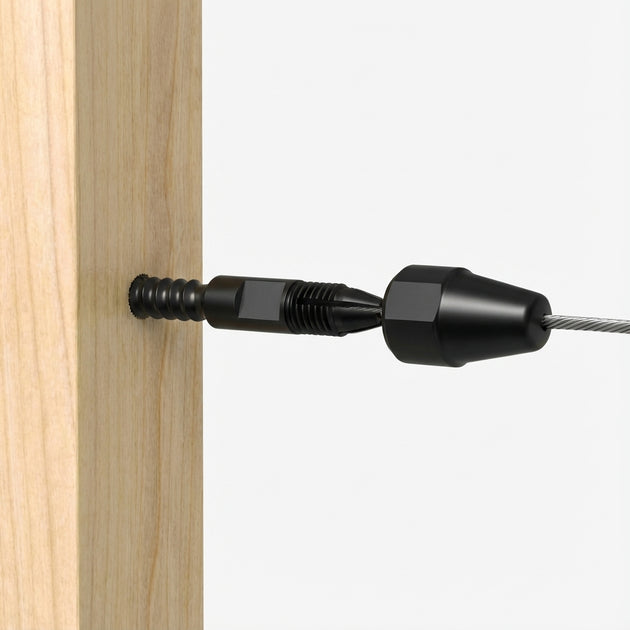 View Button Railing Screw Quick-Lock Cable Railing Kits | No-Crimper Terminals | RiaYer