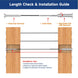 Cable length check and measuring guide for flat head invisible cable railing system