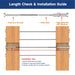 Cable length check and measuring guide for installing invisible cable railing system