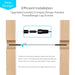 Diagram showing how left and right hand thread black invisible tensioners work