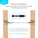 Diagram showing how left and right hand thread black invisible tensioners work