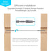 Diagram showing how left and right hand thread invisible tensioners work